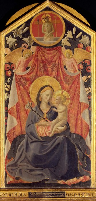 Madonna and Child with Two Angels, Fra Angelico