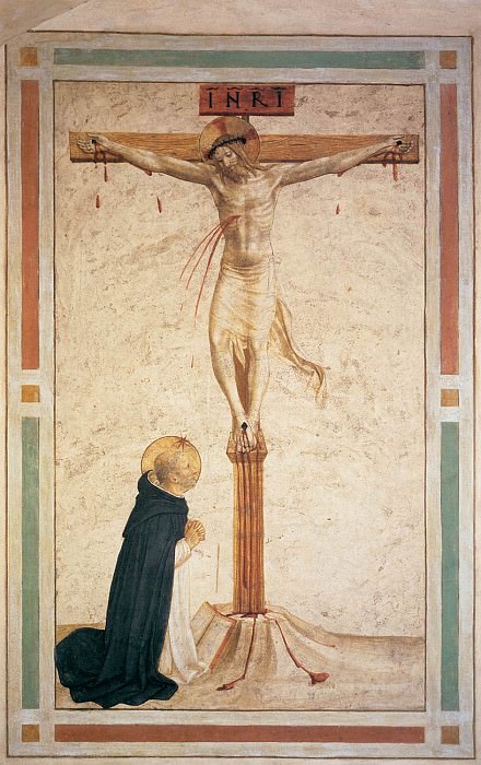 17 Crucifixion with St Dominic, Fra Angelico