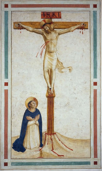 18 Christ Crucified with Saint Dominic, Fra Angelico