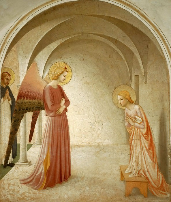 03 Annunciation with Saint Peter the Martyr, Fra Angelico
