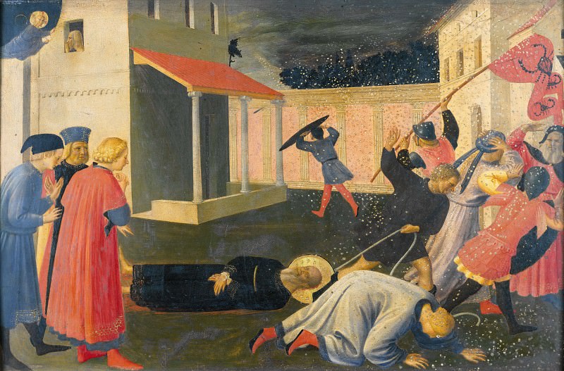 Linaioli Tabernacle, predella – The Martyrdom of St Mark, Fra Angelico