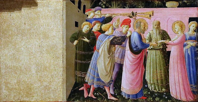 Annunciation, predella – Betrothal of the Virgin Mary, Fra Angelico