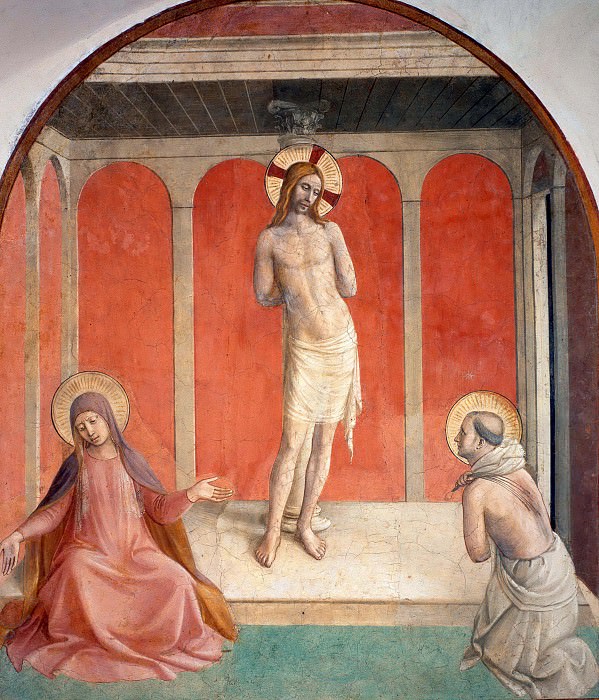 27 Christ on the column of flagellation, Fra Angelico