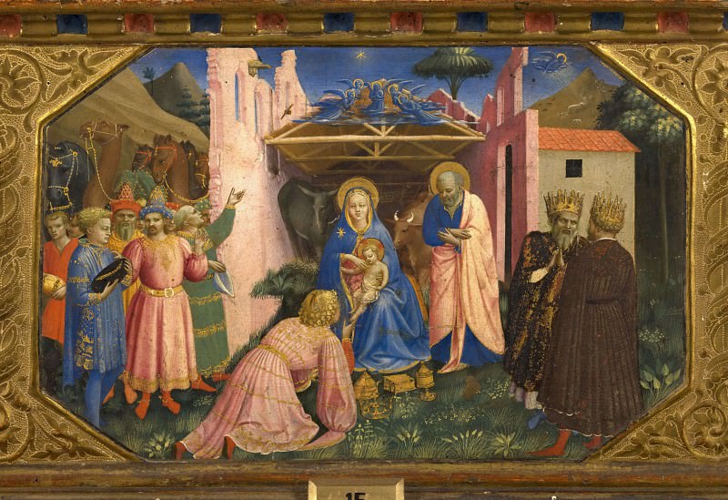The Annunciation Altarpiece, predella 3 – Adoration of the Magi, Fra Angelico