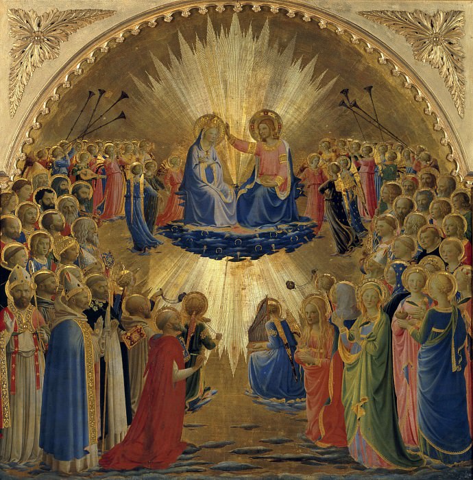 Коронование Девы Марии со святыми и ангелами