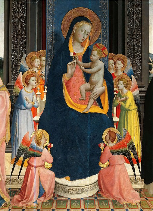 San Domenico Altarpiece, detail, Fra Angelico
