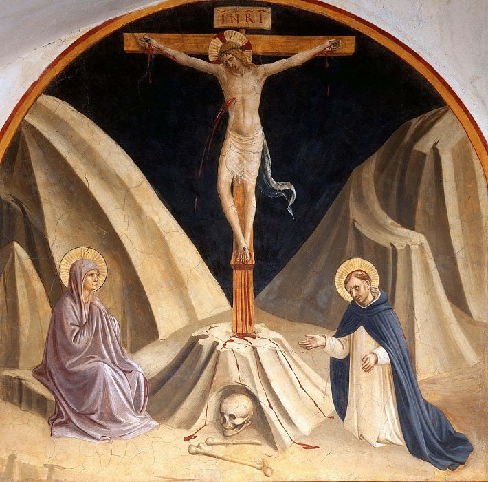 29 Christ on the Cross with St. Mary and Saint Peter the Martyr, Fra Angelico