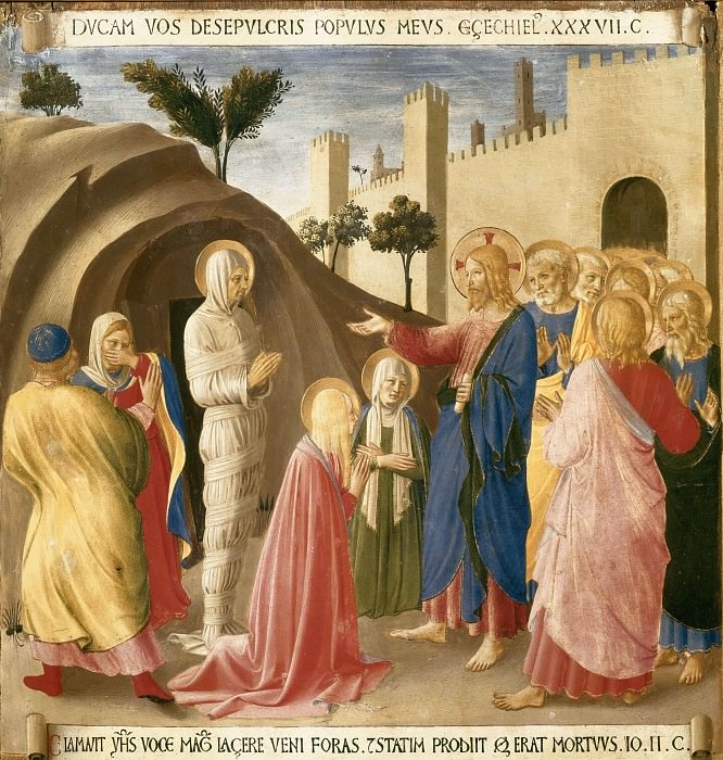 12. Raising of Lazarus, Fra Angelico