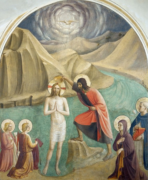 24 Крещение Христа, Фра Анджелико