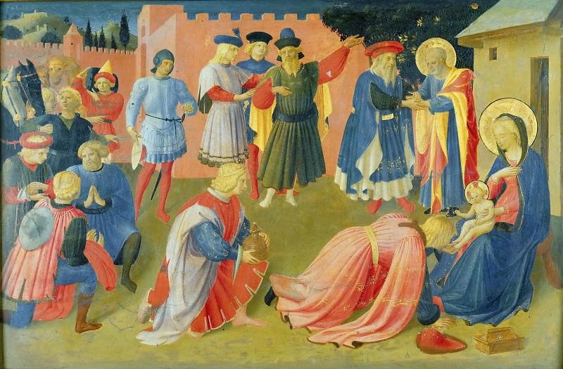 Linaioli Tabernacle, predella – Adoration of the Magi, Fra Angelico