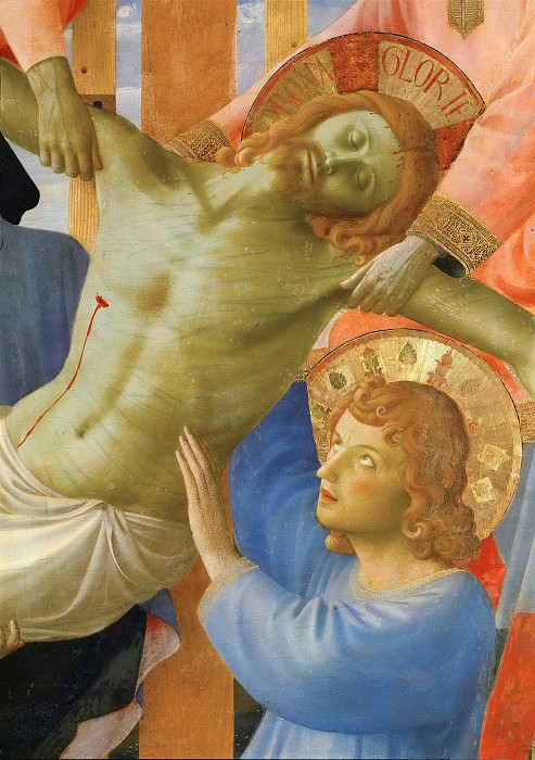 Алтарь церкви Святой Троицы – Снятие с креста, деталь, Фра Анджелико