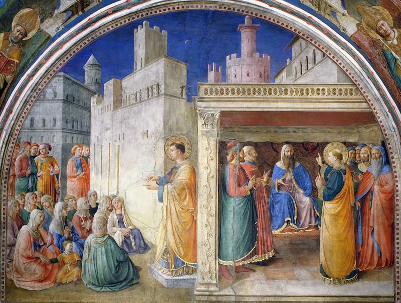 Проповедь и диспут перед Синедрионом святого Стефана, Фра Анджелико
