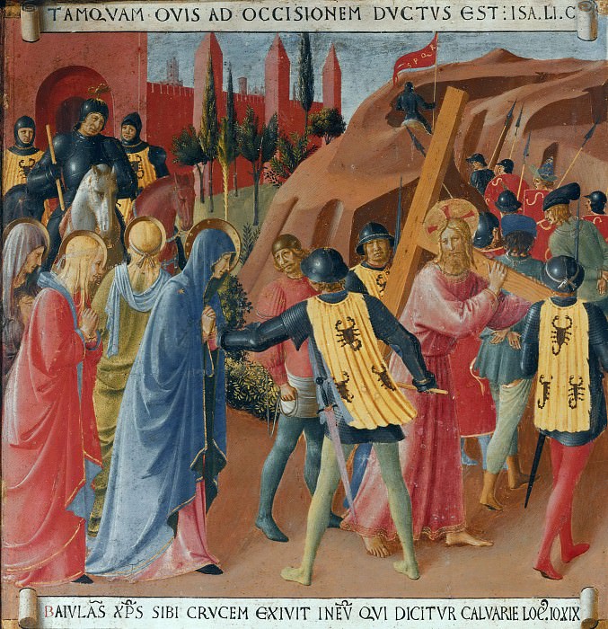 25. Carrying the Cross, Fra Angelico