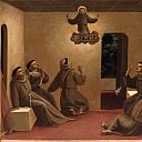 Compagnia di San Francesco Altarpiece, predella – The appearance of St. Francis in Arles, Fra Angelico
