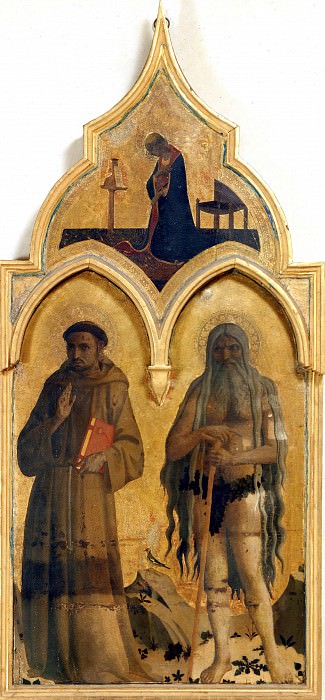 Алтарь Общества Святого Франциска – Святые Франциск Ассизский и Онуфрий, Фра Анджелико