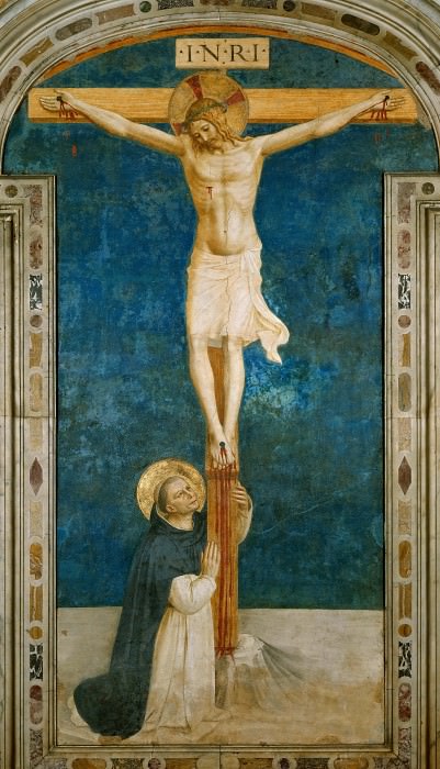 Святой Доминик, преклоняющийся распятию, Фра Анджелико
