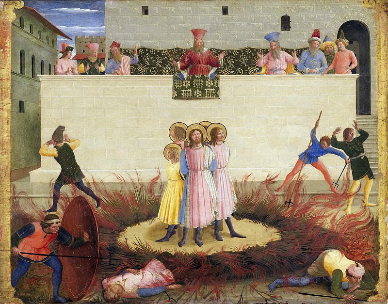 San Marco altarpiece, predella – Saint Cosmas and Saint Damian Condamned, Fra Angelico