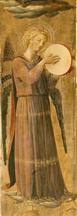 Linaioli Tabernacle – Angel making music, Fra Angelico