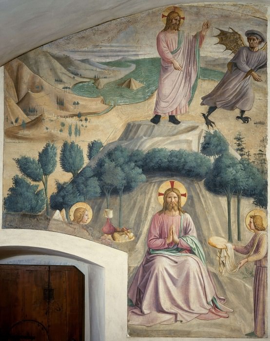 32a Temptation of Christ, Fra Angelico