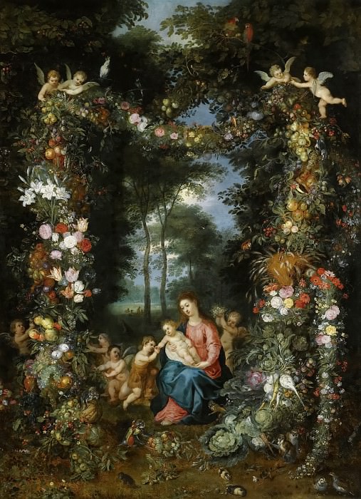 Madonna and Child with young Saint John the Baptist, Jan Brueghel the Younger