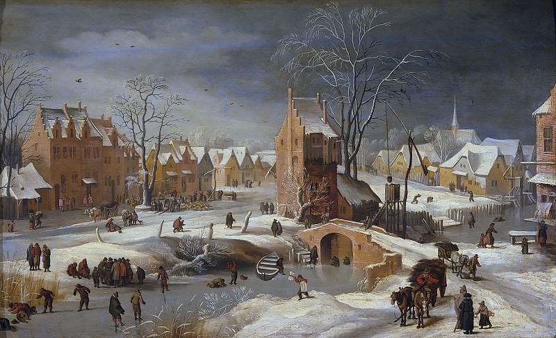 Winter landscape, Jan Brueghel the Younger