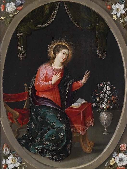 Дева Мария с букетом цветов, Ян Брейгель Младший