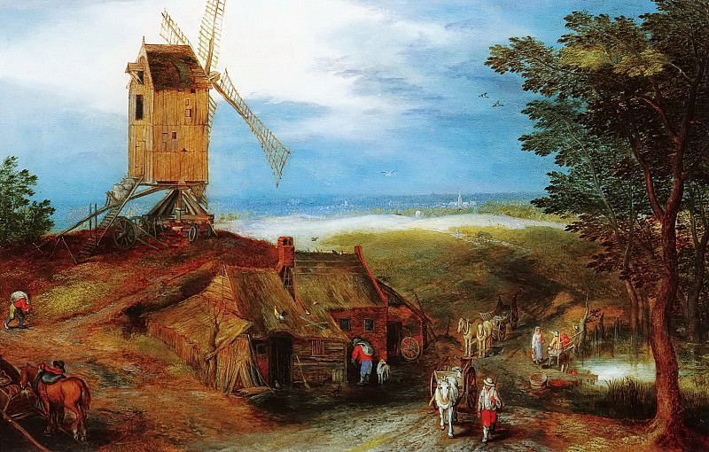 Landscape with a Mill, Jan Brueghel the Younger