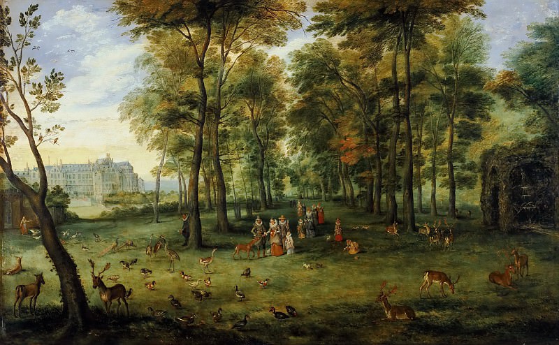 Сад эрцгерцогов Альбрехта и Изабеллы у замка Куденберг близ Брюсселя, Ян Брейгель Младший