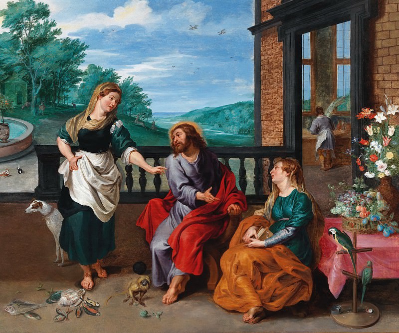 Христос в доме Марты и Марии, Ян Брейгель Младший