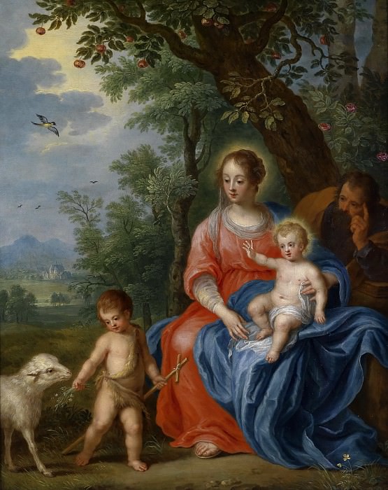 Святое Семейство с маленьким Иоанном Крестителем и агнцем , Ян Брейгель Младший