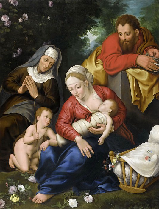 Святое Семейство со святой Елизаветой и маленьким Иоанном Крестителем , Ян Брейгель Младший