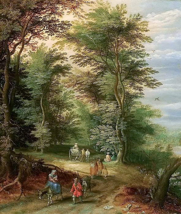 Landscape with the Flight into Egypt, Jan Brueghel the Younger