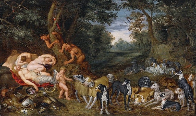 Sleeping Nymphs observed by Satyrs, Jan Brueghel the Younger