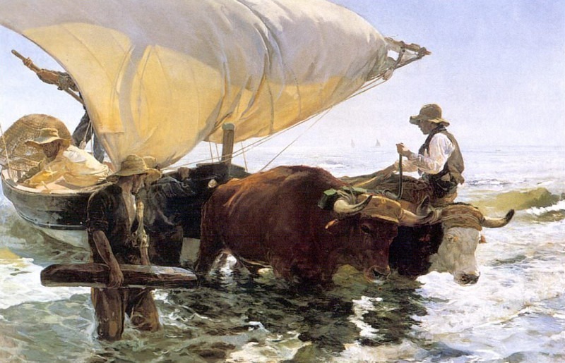 Лодка, возвращающаяся с ловли рыбы, Хоакин Соролья-и-Бастида