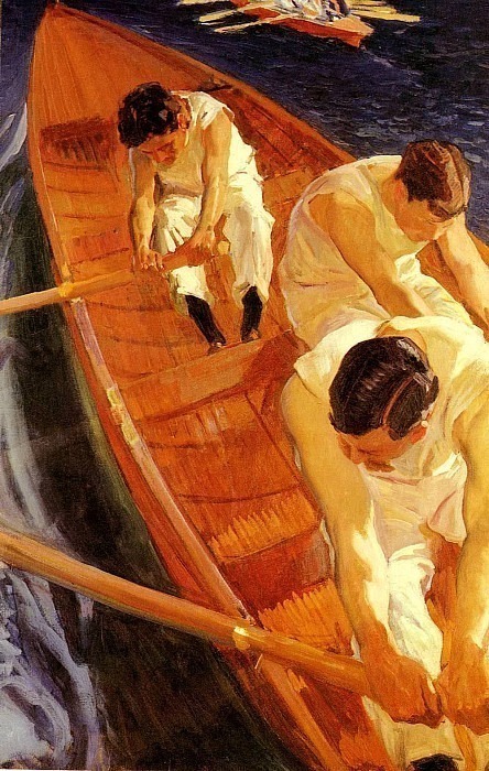 In The Yacht, Joaquin Sorolla y Bastida