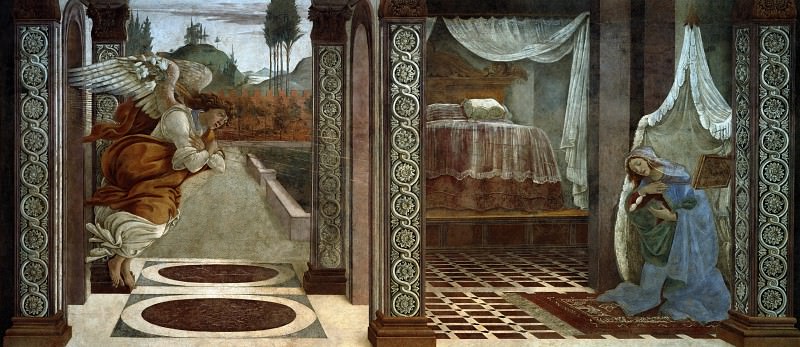 Annunciation, Alessandro Botticelli