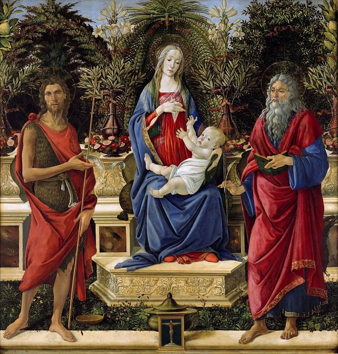 The Virgin and Child Enthroned, Alessandro Botticelli