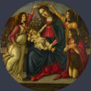 The Virgin and Child with Saint John and Two Angels , Alessandro Botticelli