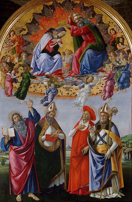 Коронование Девы Марии, Сандро Боттичелли