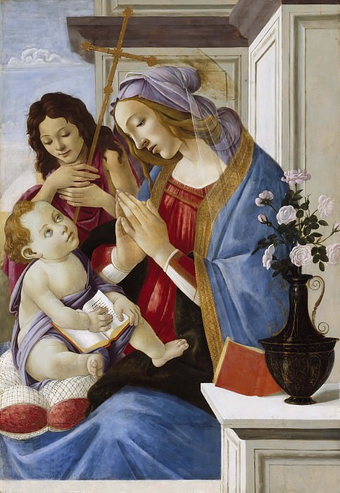 Мадонна с Младенцем и юным Иоанном Крестителем, Сандро Боттичелли