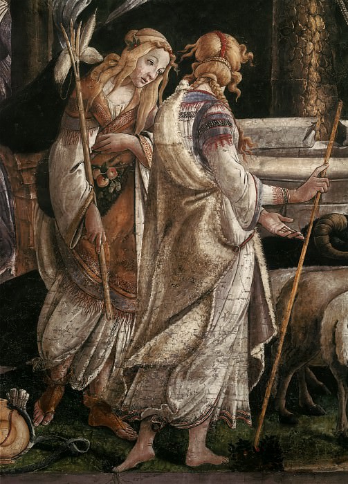 Scenes from the Life of Moses, detail – Daughters of Jethro
