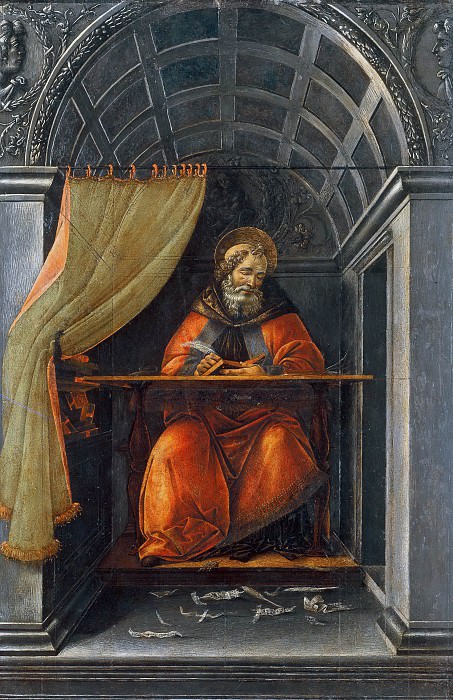 Святой Августин в келье, Сандро Боттичелли