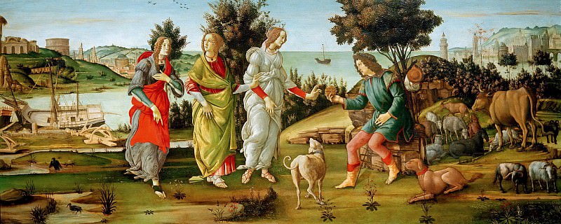 The Judgment of Paris , Alessandro Botticelli