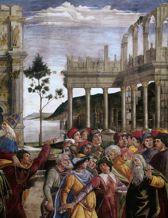 The Punishment of Korah, detail, Alessandro Botticelli
