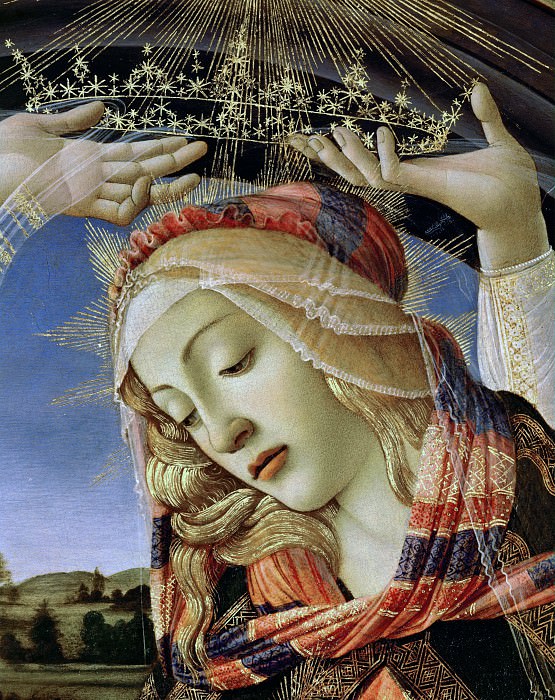 Magnificat Madonna, detail