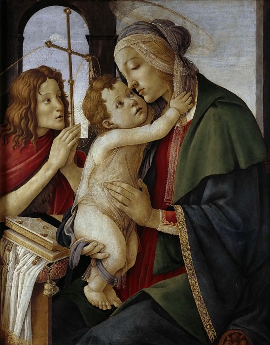 Мадонна с Младенцем и юным Иоанном Крестителем, Сандро Боттичелли