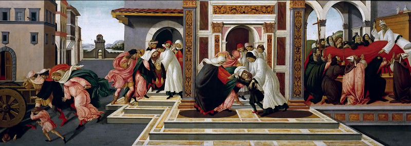 Сцены из жизни святого Зиновия – Последнее чудо и смерть святого Зиновия, Сандро Боттичелли