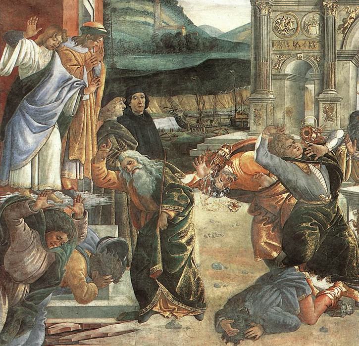 The Punishment of Korah detail, Alessandro Botticelli