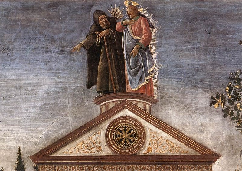 The Temptation of Christ detail, Alessandro Botticelli
