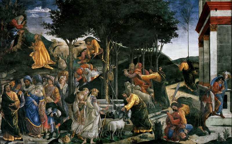 The Trials of Moses, Alessandro Botticelli